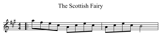 The Scottish Fairy - staff notation