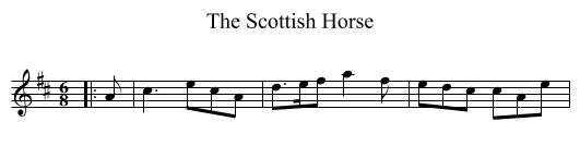 The Scottish Horse - staff notation