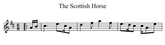 The Scottish Horse - staff notation
