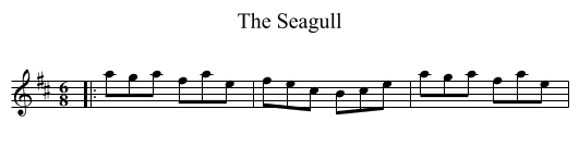 The Seagull - staff notation