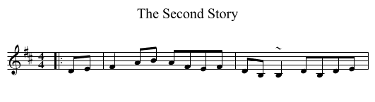 The Second Story - staff notation