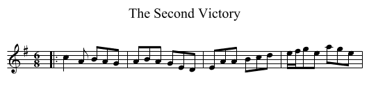The Second Victory - staff notation