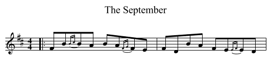 The September - staff notation