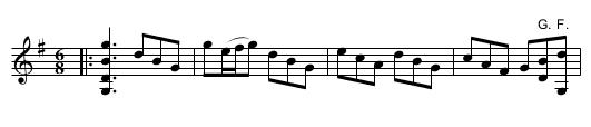the Seven Stars - staff notation