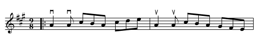 the SHAMROCK - staff notation