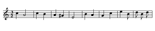 The She Favourite - staff notation
