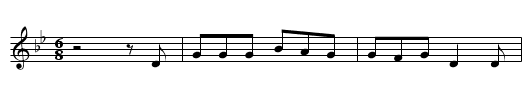 The Sheep Stealer - staff notation