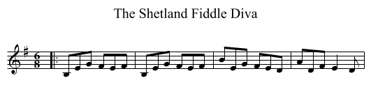 The Shetland Fiddle Diva - staff notation