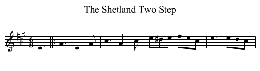 The Shetland Two Step - staff notation