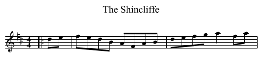 The Shincliffe - staff notation