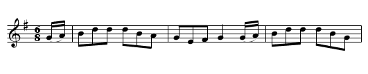 The Ship Carpenter's Wife - staff notation