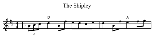 The Shipley - staff notation