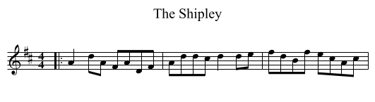 The Shipley - staff notation