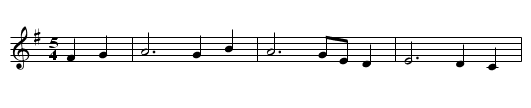 The Ship's Carpenter - staff notation