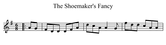 The Shoemaker's Fancy - staff notation