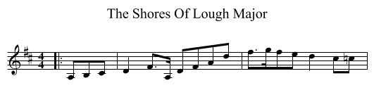 The Shores Of Lough Major - staff notation