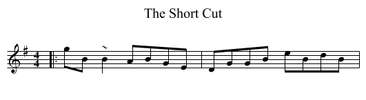 The Short Cut - staff notation