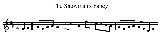 The Showman's Fancy - staff notation