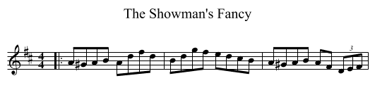 The Showman's Fancy - staff notation