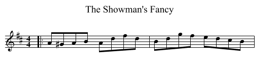 The Showman's Fancy - staff notation