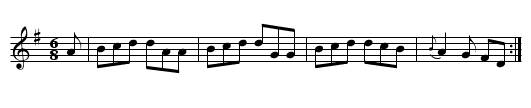 The silly bit chicken - staff notation