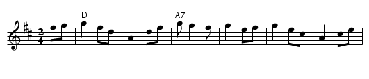 the Silver and Gold Two-Step - staff notation