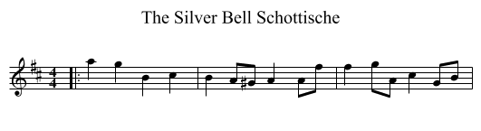 The Silver Bell Schottische - staff notation
