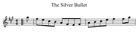 The Silver Bullet - staff notation
