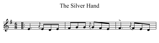 The Silver Hand - staff notation