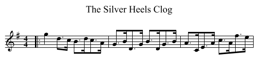 The Silver Heels Clog - staff notation