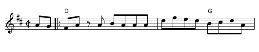 The Silver Spear - staff notation