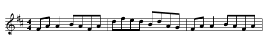 The Silver Spear - staff notation