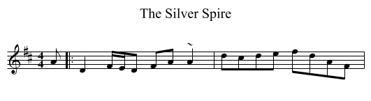 The Silver Spire - staff notation