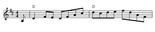 the Silver Spire - staff notation
