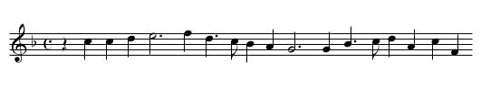 The Silver Swan - staff notation