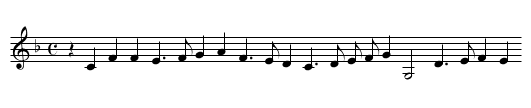 The Silver Swan - staff notation