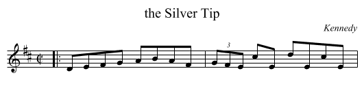 the Silver Tip - staff notation