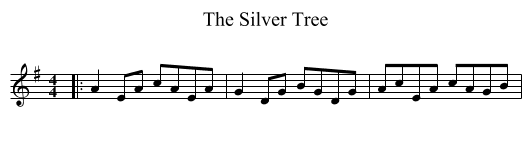 The Silver Tree - staff notation