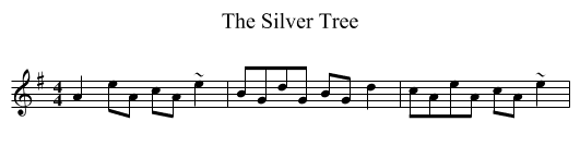 The Silver Tree - staff notation