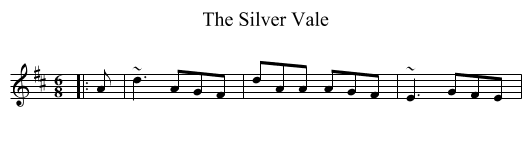 The Silver Vale - staff notation