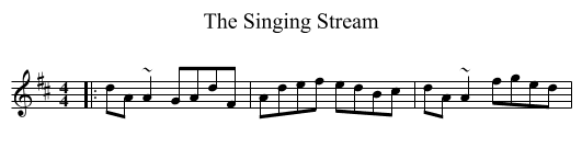 The Singing Stream - staff notation