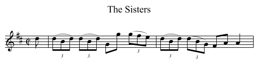 The Sisters - staff notation