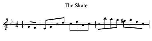 The Skate - staff notation