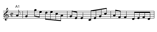 The Skylark - staff notation