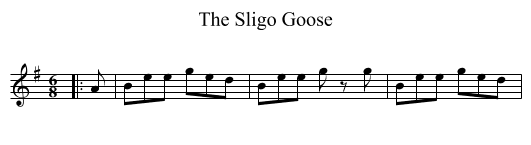 The Sligo Goose - staff notation
