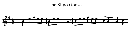 The Sligo Goose - staff notation