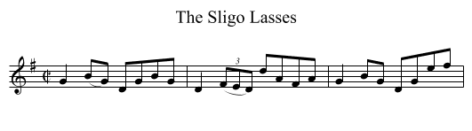 The Sligo Lasses - staff notation