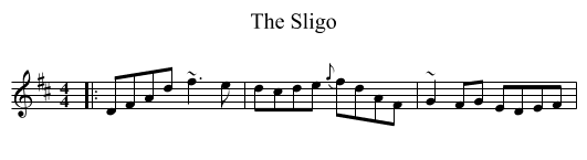 The Sligo - staff notation