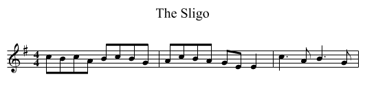 The Sligo - staff notation