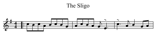 The Sligo - staff notation